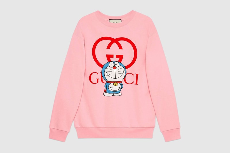 gucci doraemon capsule collaboration collection gg sweatshirt