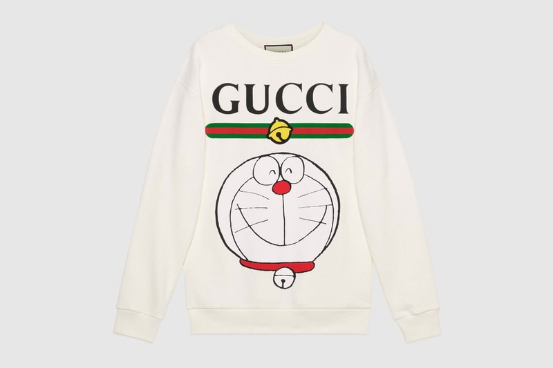 gucci doraemon capsule collaboration collection gg sweatshirt