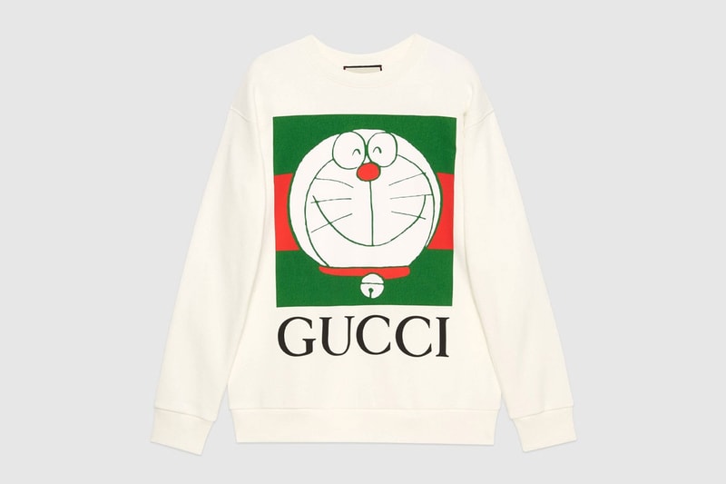 gucci doraemon capsule collaboration collection gg sweatshirt