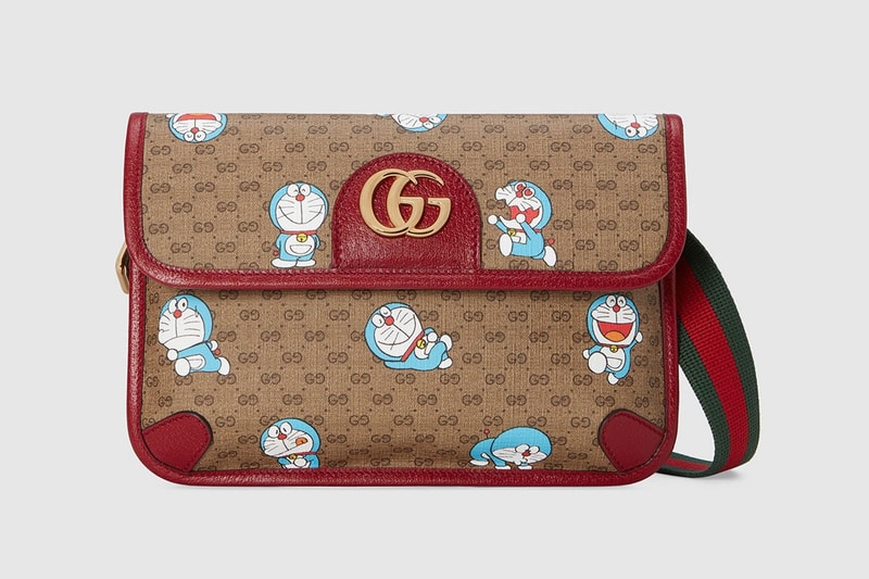 gucci doraemon capsule collaboration collection gg monogram belt bag
