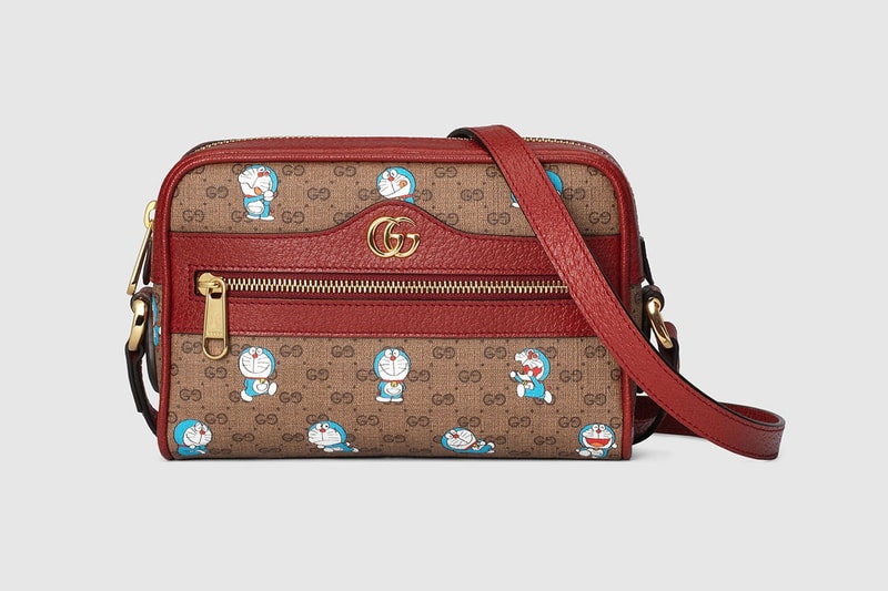 gucci doraemon capsule collaboration collection gg monogram bag