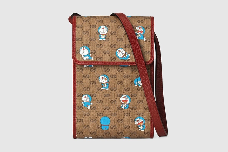 gucci doraemon capsule collaboration collection gg monogram bag crossbody