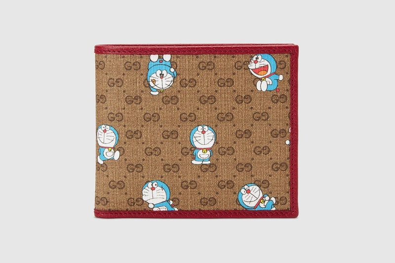 gucci doraemon capsule collaboration collection gg monogram wallets
