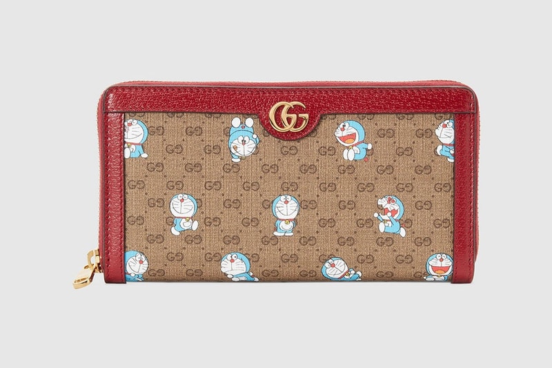 gucci doraemon capsule collaboration collection gg monogram wallets