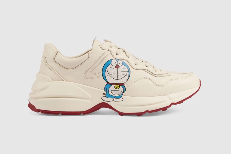 gucci doraemon capsule collaboration collection sneaker rhyton