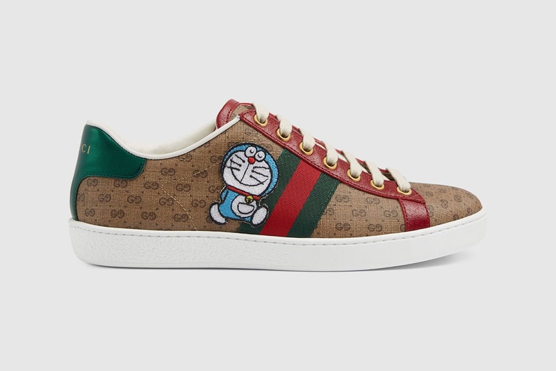 gucci doraemon capsule collaboration collection sneaker ace