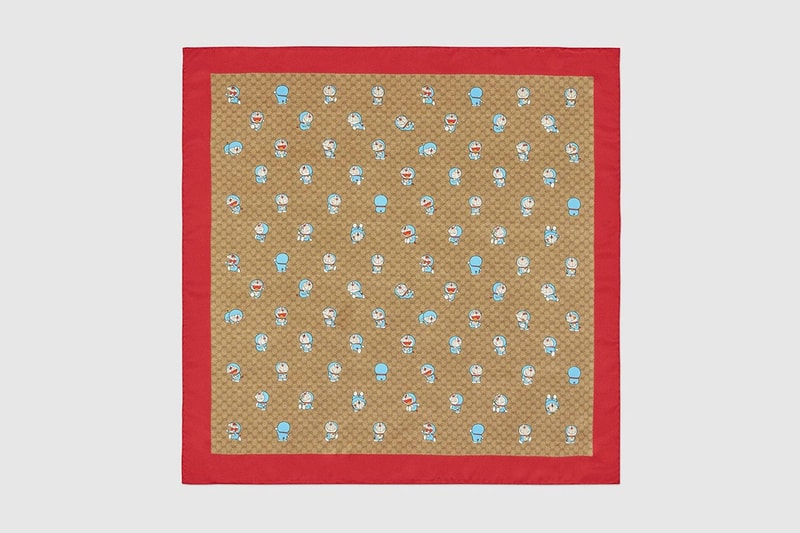 gucci doraemon capsule collaboration collection scarf