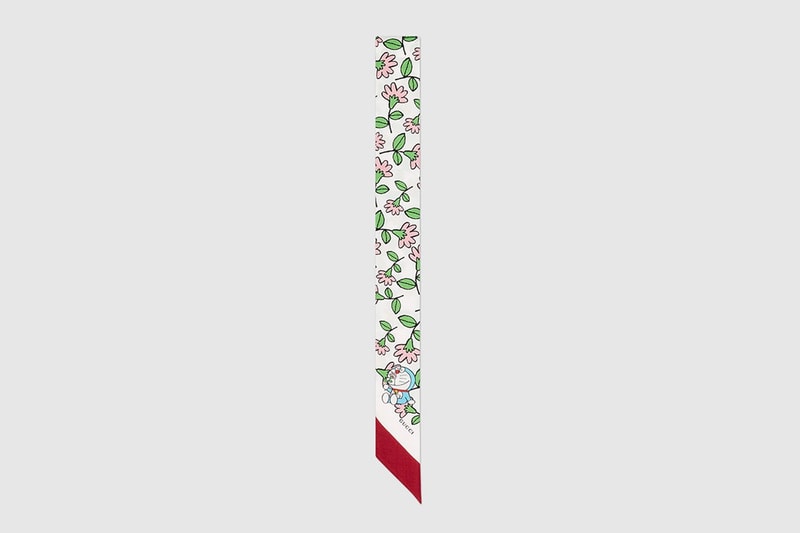 gucci doraemon capsule collaboration collection scarf bow
