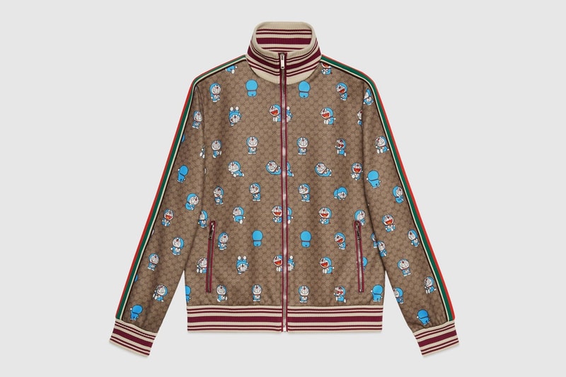 gucci doraemon capsule collaboration collection gg monogram track jacket