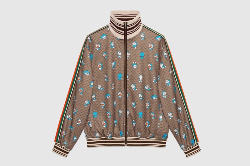 gucci doraemon capsule collaboration collection gg monogram track jacket