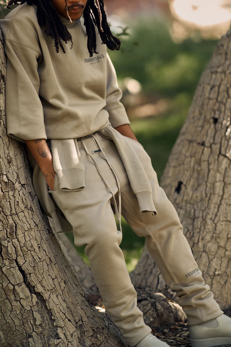 Fear of God ESSENTIALS Holiday 2020 Collection Lookbook Sweatshirt Sasha Lane