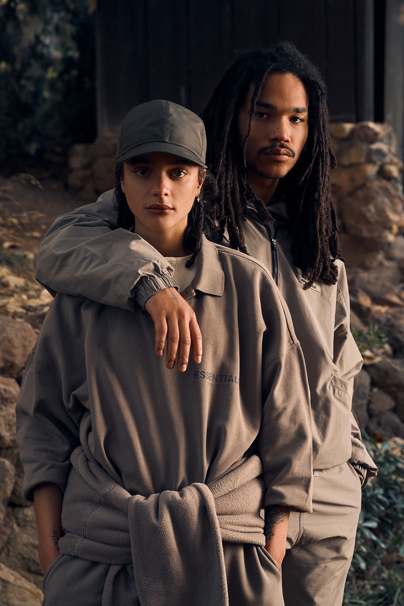 Fear of God ESSENTIALS Holiday 2020 Collection Lookbook Sweatshirt Sasha Lane