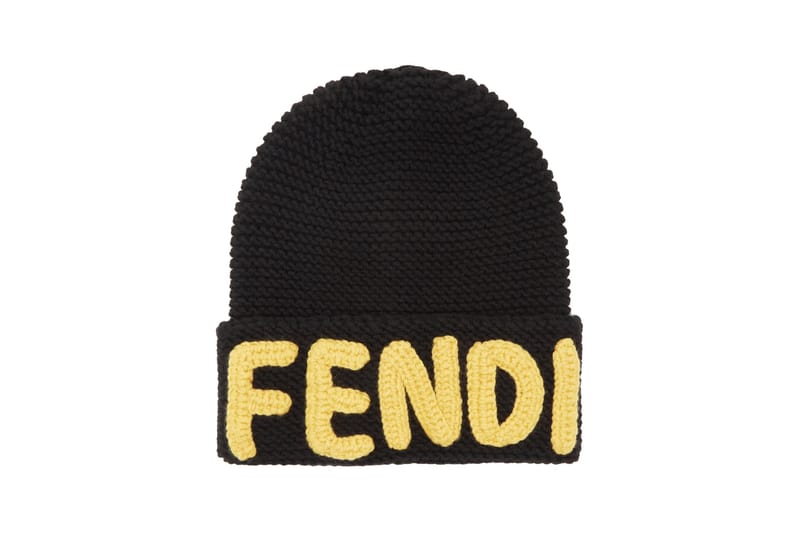 black designer beanie