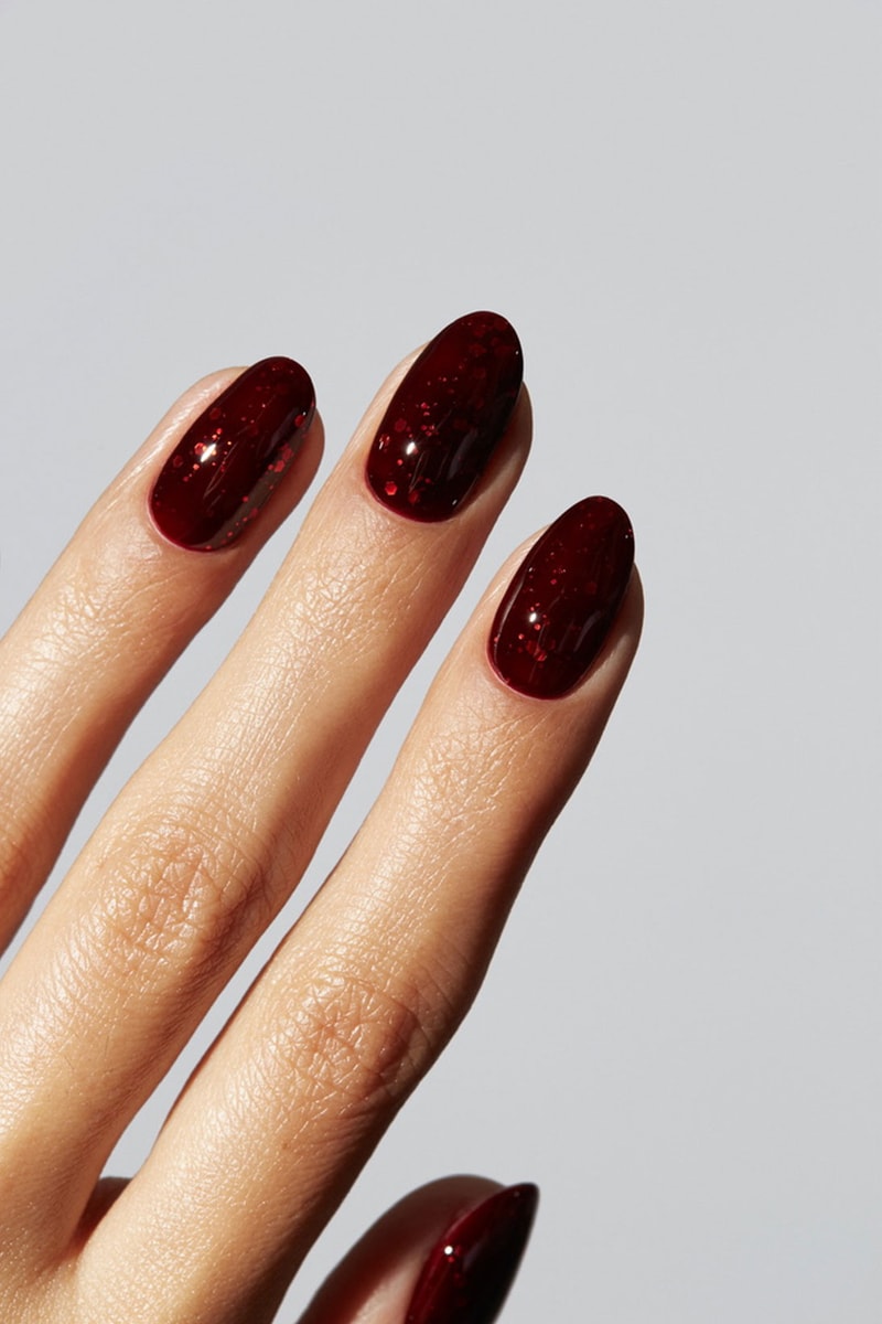 gelcare holiday christmas nail polish manicure colors shades ruby red white glitter green self at home