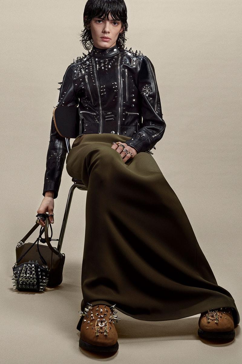 givenchy matthew williams pre-fall 2021 collection clogs marshmallow slides studs suits dresses