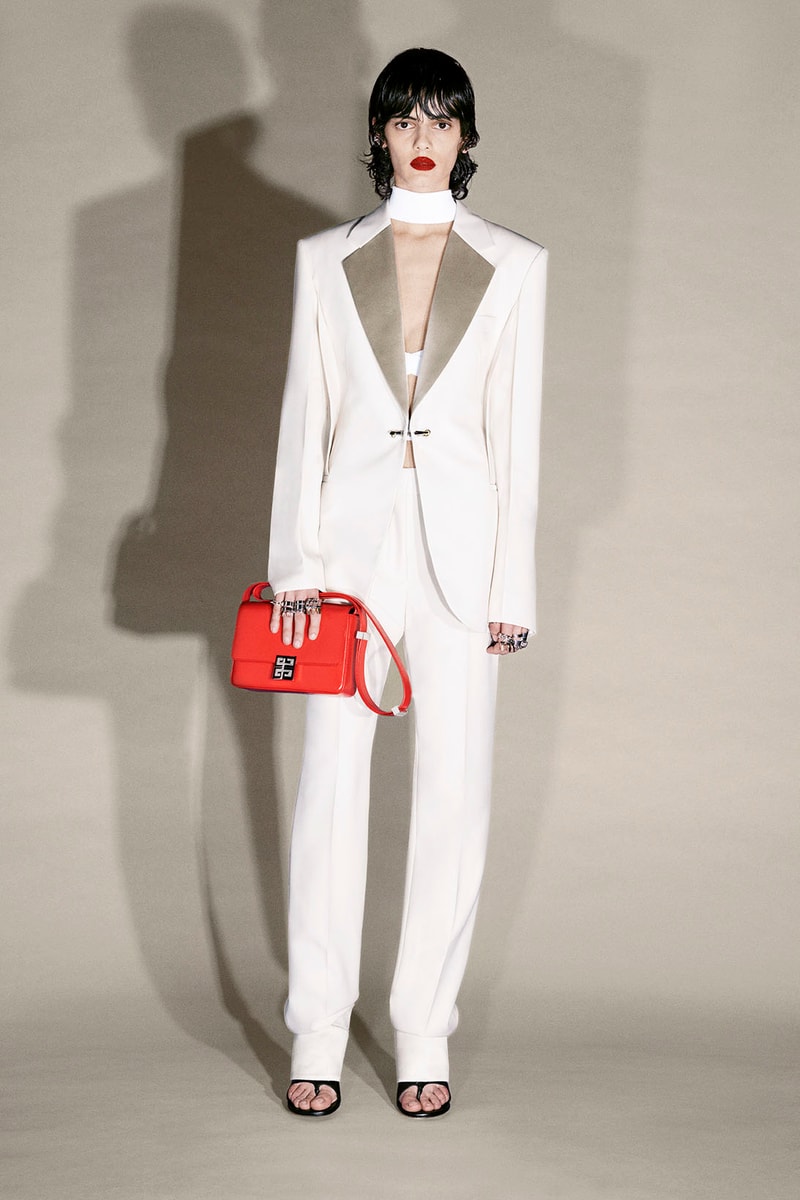 givenchy matthew williams pre-fall 2021 collection clogs marshmallow slides studs suits dresses