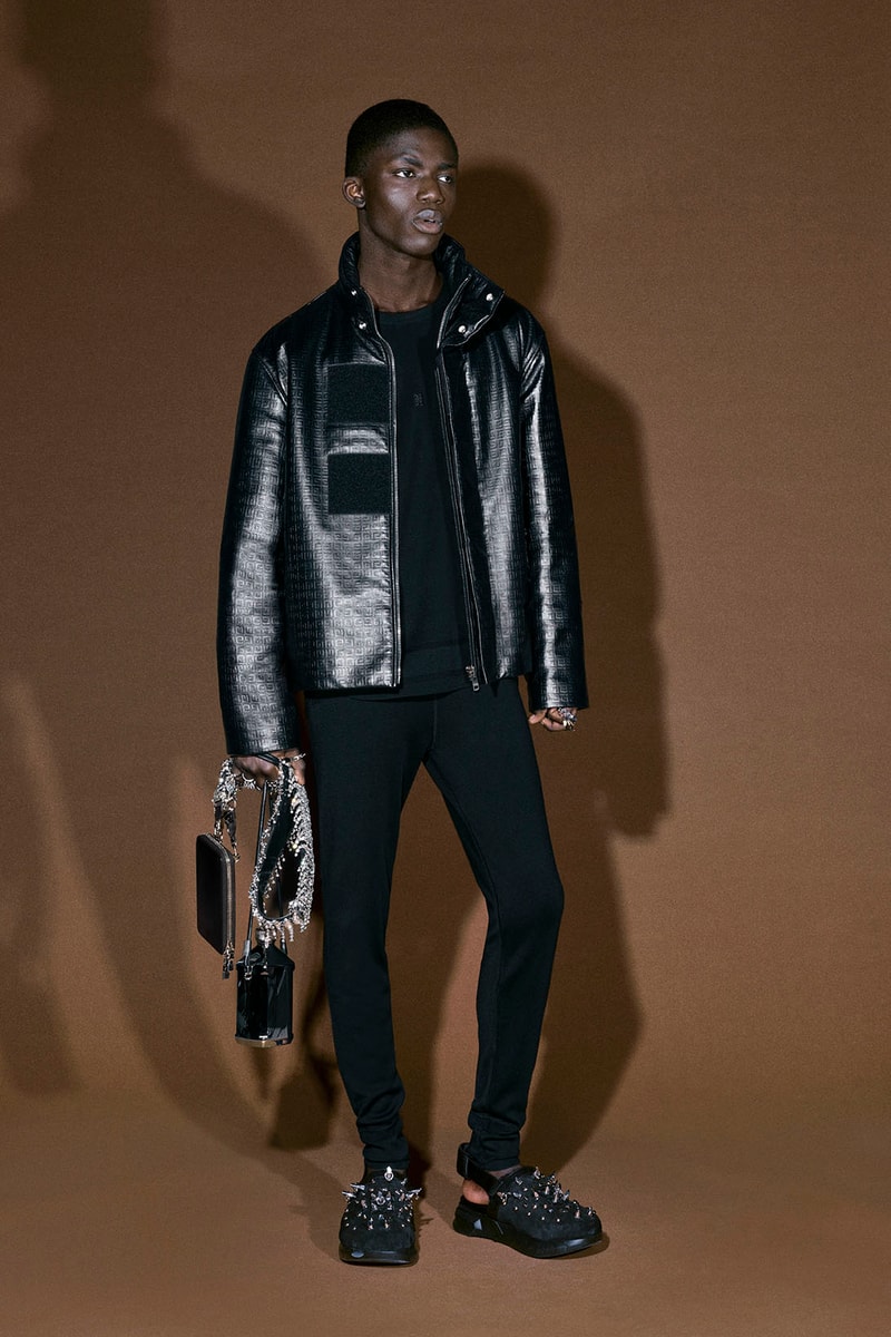 givenchy matthew williams pre-fall 2021 collection clogs marshmallow slides studs suits dresses