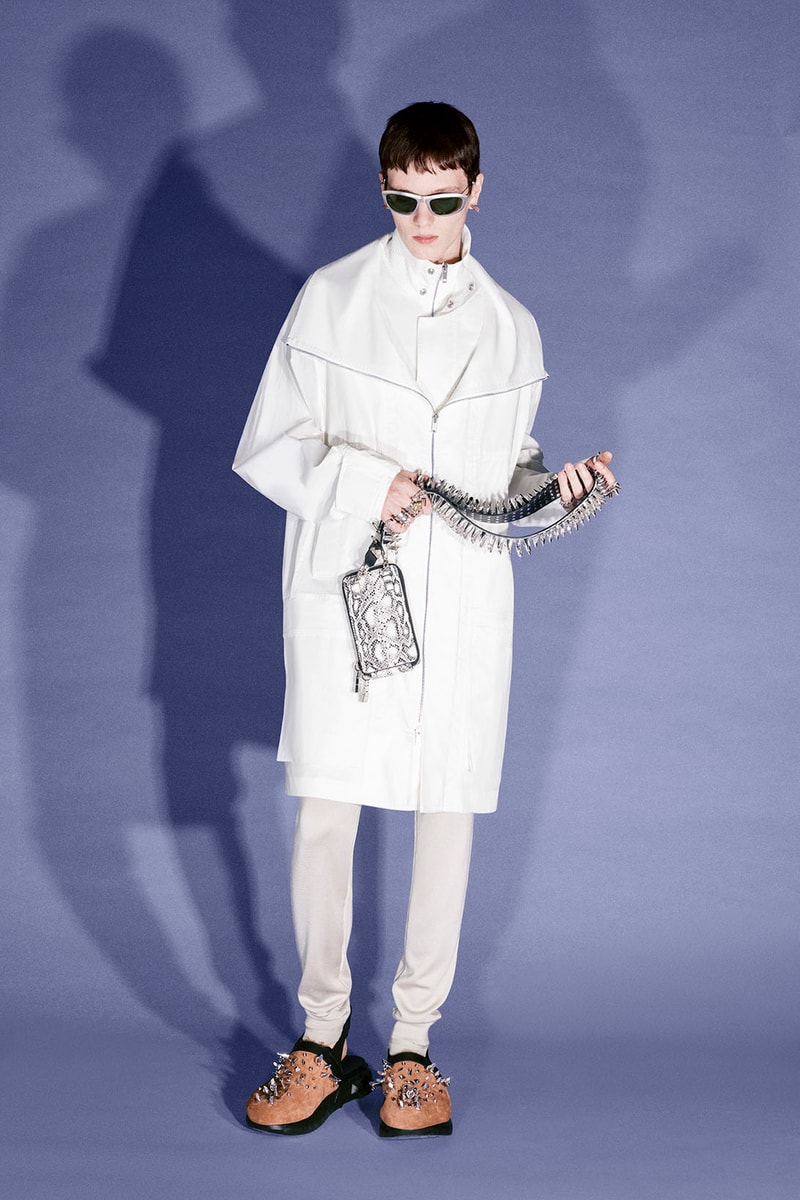 givenchy matthew williams pre-fall 2021 collection clogs marshmallow slides studs suits dresses