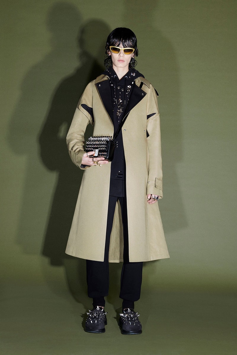givenchy matthew williams pre-fall 2021 collection clogs marshmallow slides studs suits dresses