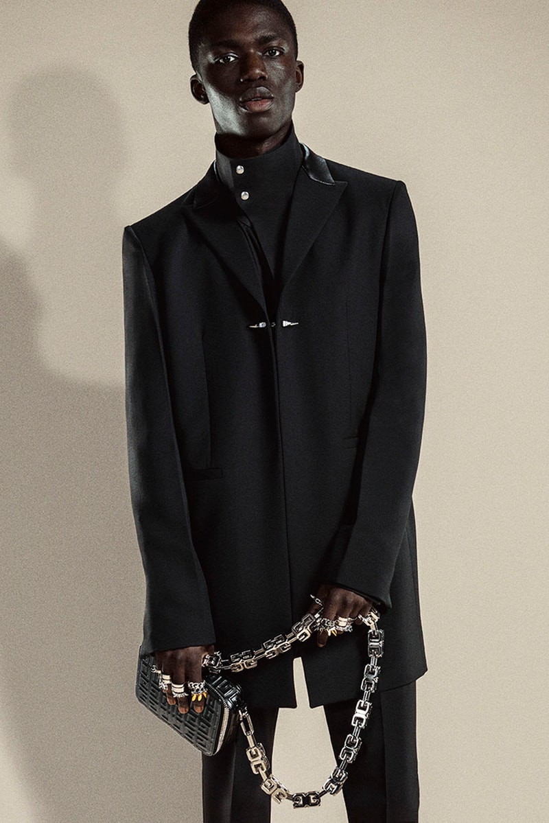 givenchy matthew williams pre-fall 2021 collection clogs marshmallow slides studs suits dresses