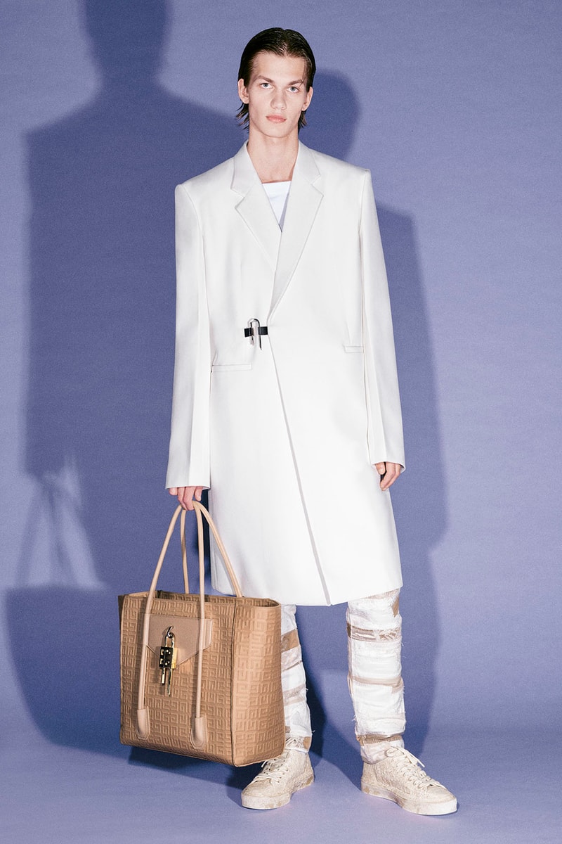 givenchy matthew williams pre-fall 2021 collection clogs marshmallow slides studs suits dresses