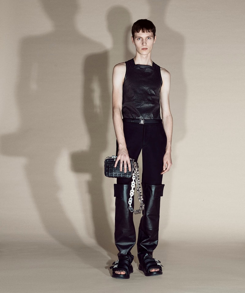 givenchy matthew williams pre-fall 2021 collection clogs marshmallow slides studs suits dresses