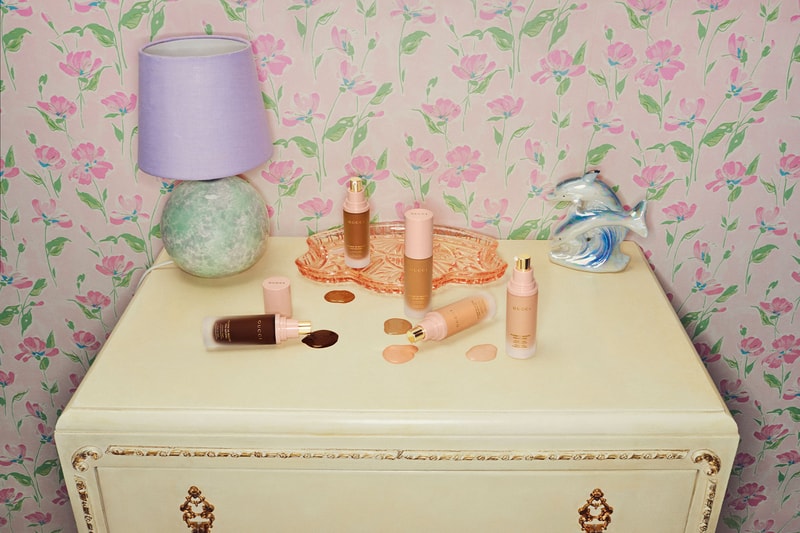 gucci beauty new primers serums foundations natural finish fluid 40 shades price release alessandro michele