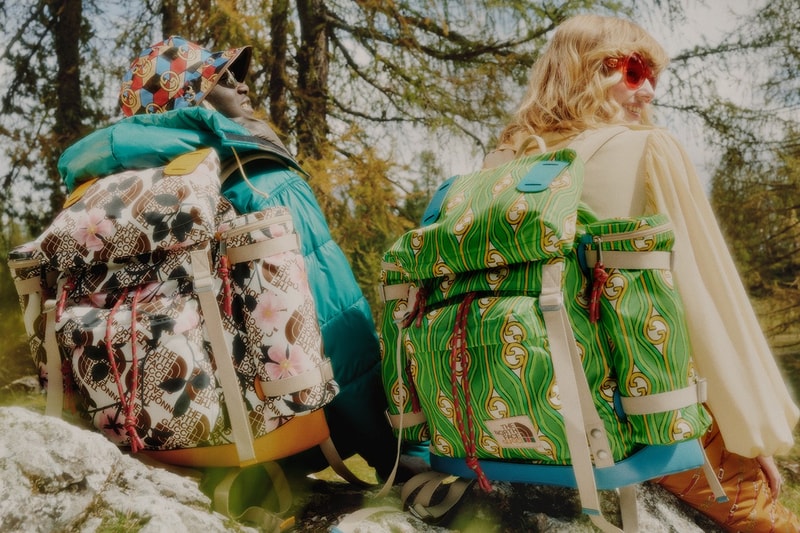 Gucci x The North Face Collaboration Collection Outerwear Label Campaign Where to Buy Release Date Tent Hiking Boots Jackets ECONYL