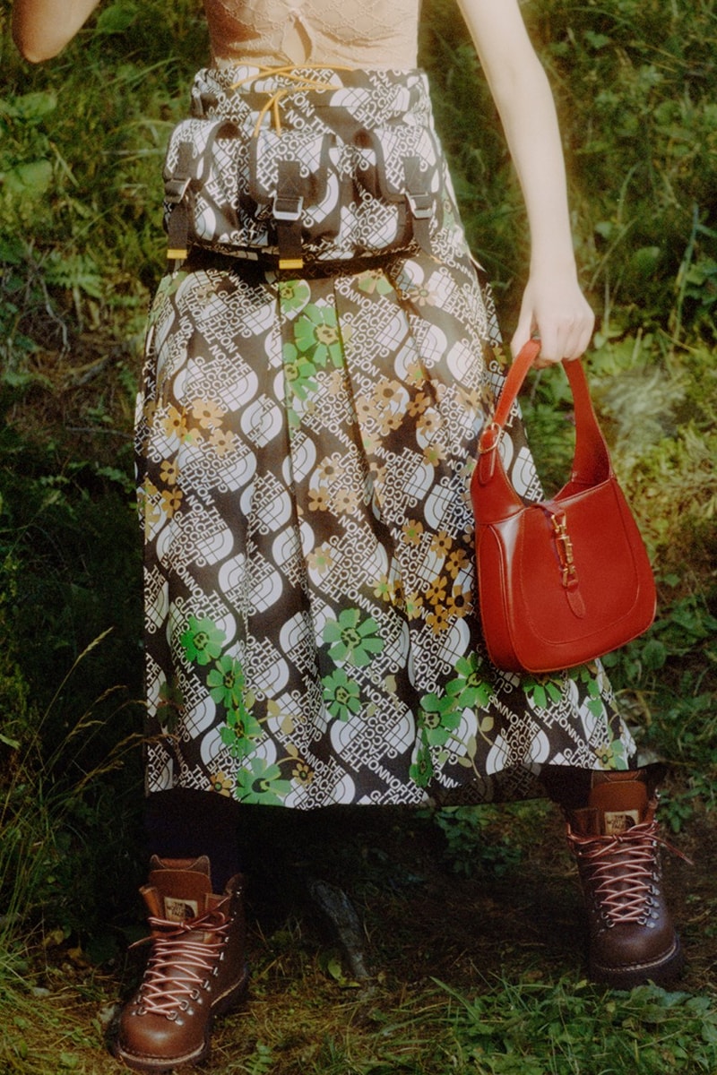 Gucci x The North Face Collaboration Collection Outerwear Label Campaign Where to Buy Release Date Tent Hiking Boots Jackets ECONYL