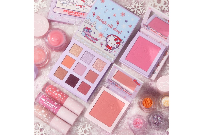 Hello Kitty x ColourPop Makeup Collaboration Collection Eyeshadow Palette Lip Gloss Blush