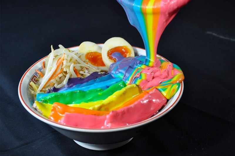 happy rainbow ramen noodles cheese miso soup chashu dosanko snaplace japanese food where to eat price