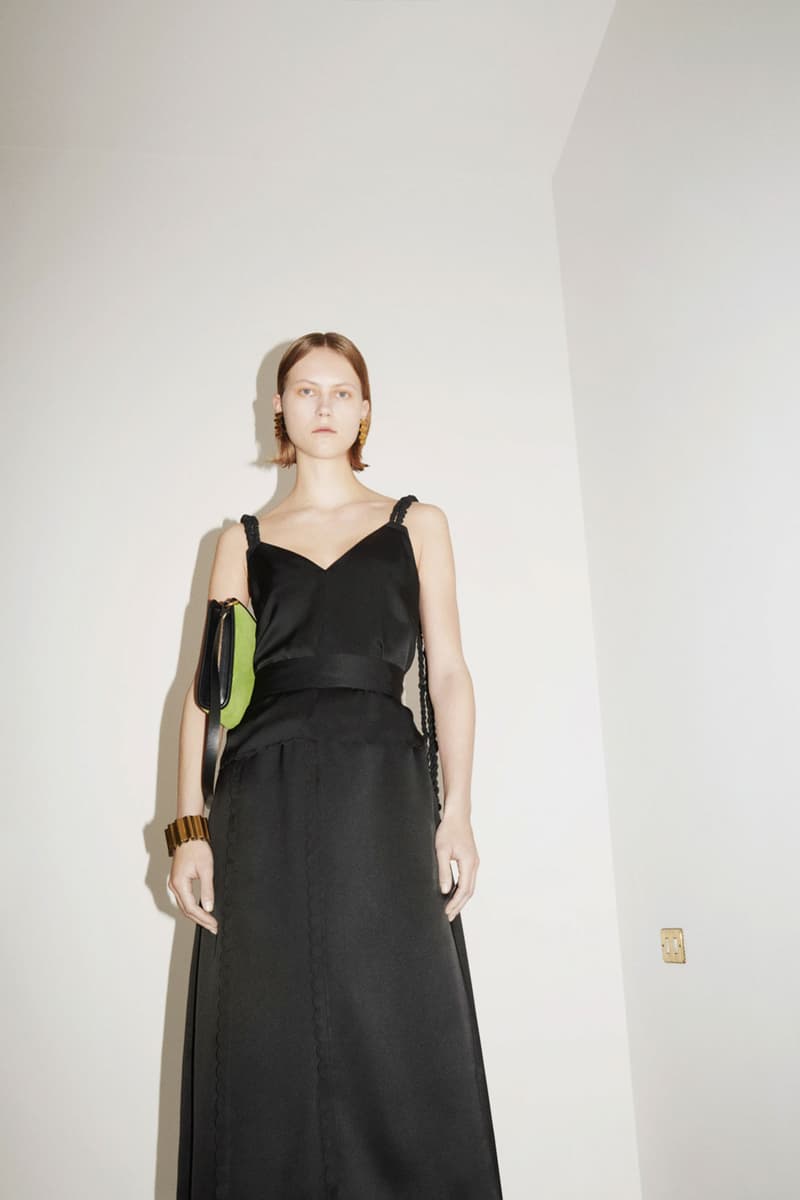 green emerald velvet dress Jil Sander Envers Satin Evening Dress Pink