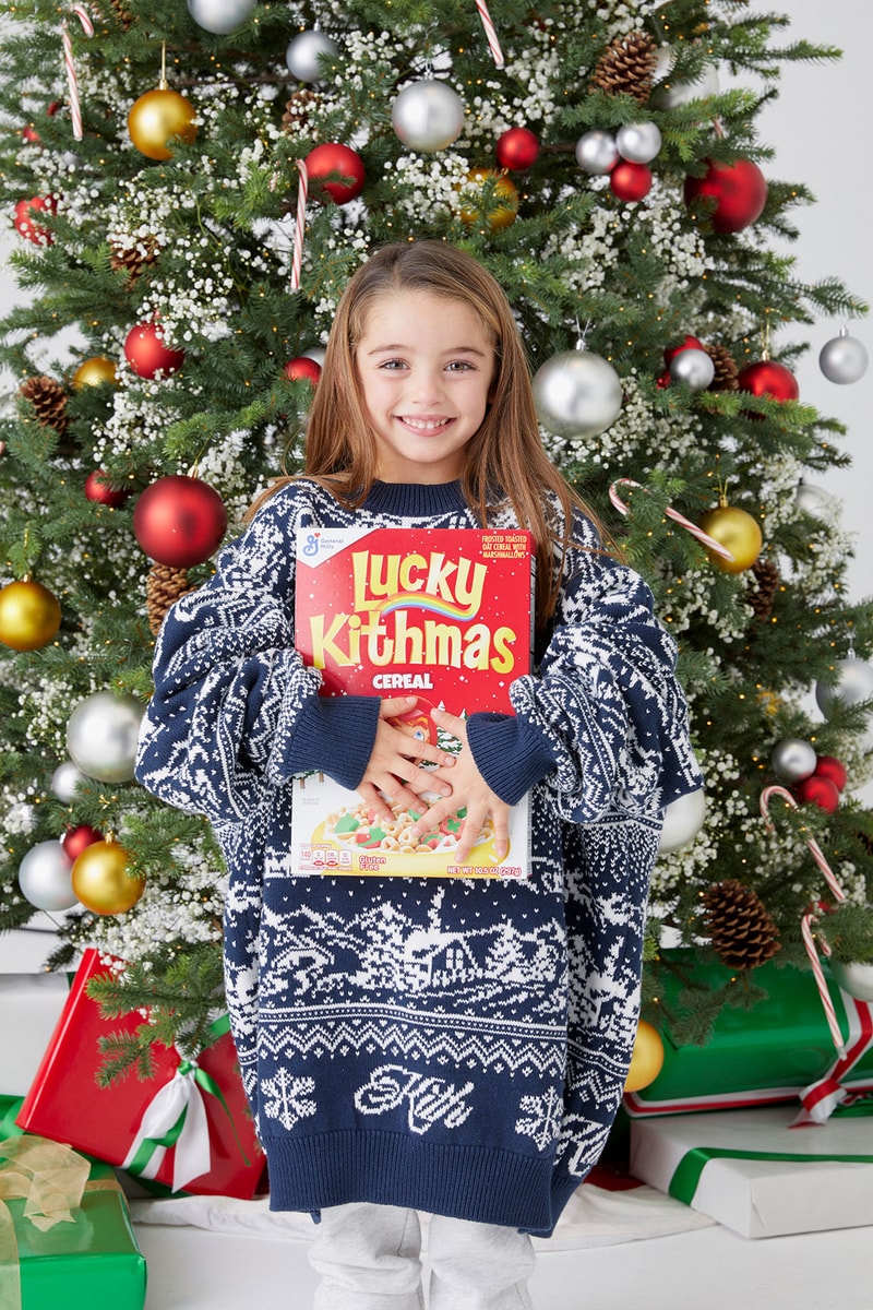 kith kithmas treats lucky charms cereal collaboration christmas outerwear jackets beanies unisex