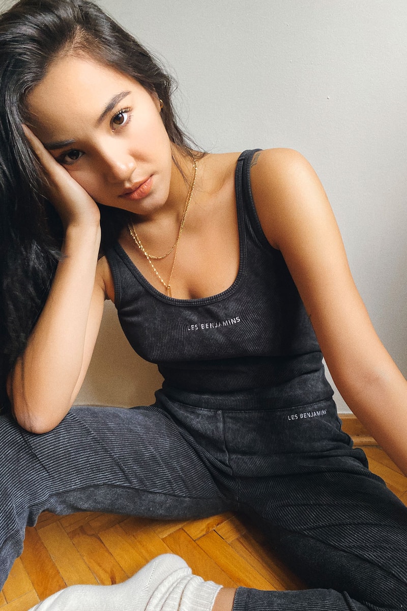 les benjamins loungewear comfortable leggings shorts bras tank tops essentials release