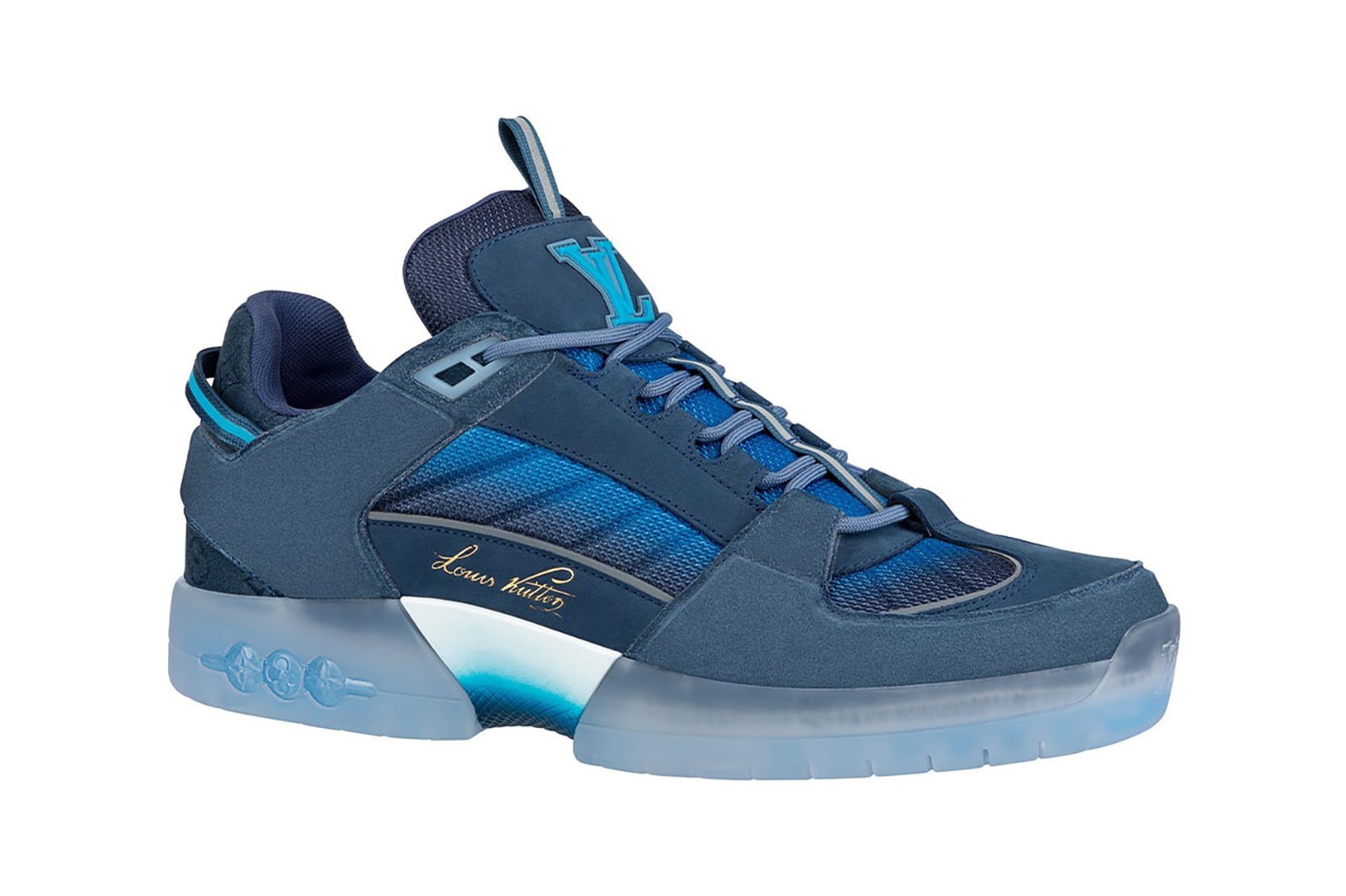 louis vuitton pre spring 2021 a view skate sneakers white orange blue sneakerhead footwear shoes