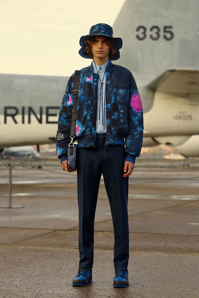 louis vuitton mens pre-fall 2021 collection lookbook virgil abloh pattern jacket hat