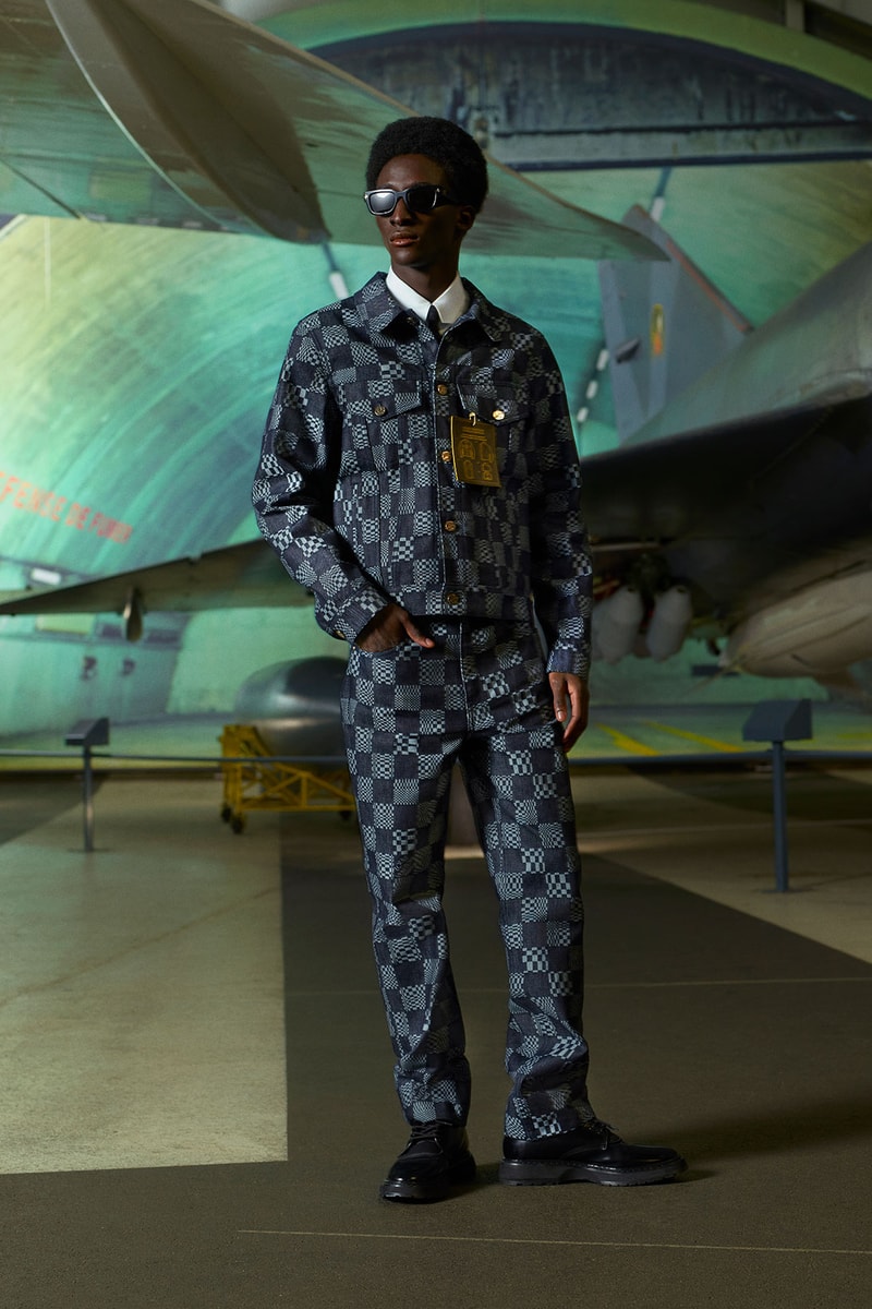louis vuitton mens pre-fall 2021 collection lookbook virgil abloh damier check suit set
