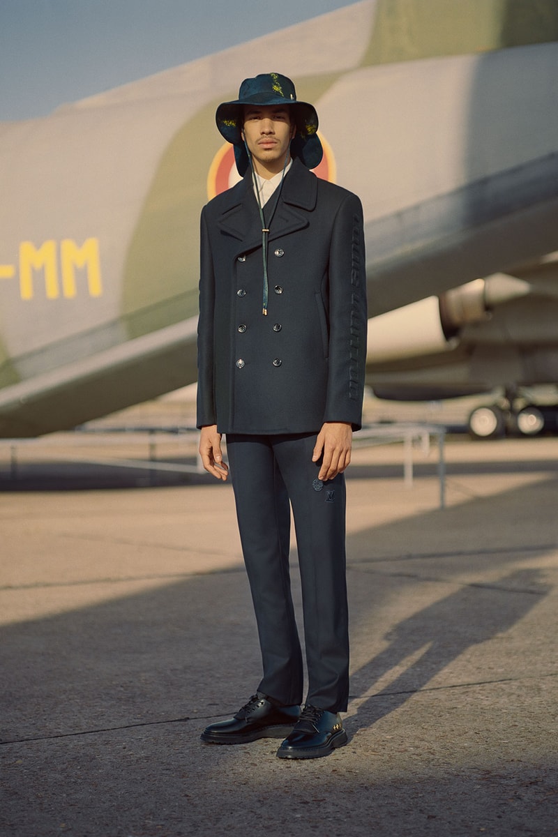 louis vuitton mens pre-fall 2021 collection lookbook virgil abloh suit hat tailored jacket