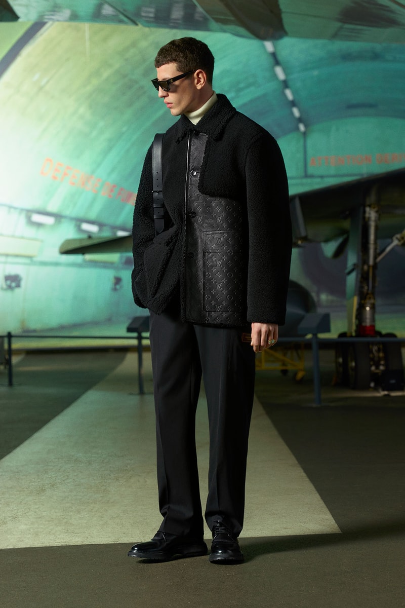 louis vuitton mens pre-fall 2021 collection lookbook virgil abloh lv monogram jacket jumper outerwear