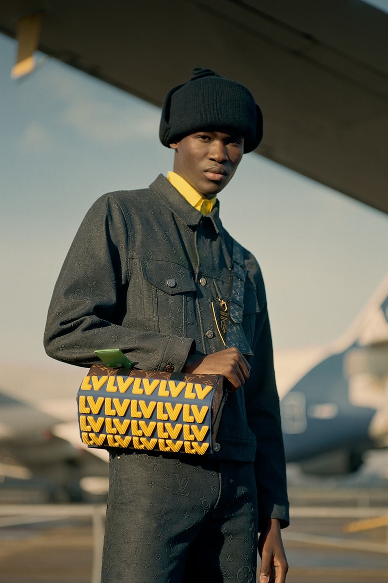 louis vuitton mens pre-fall 2021 collection lookbook virgil abloh lv monogram speedy handbag