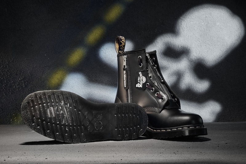 mastermind world dr martens 1460 remastered boots collaboration punk skull 60th anniversary release