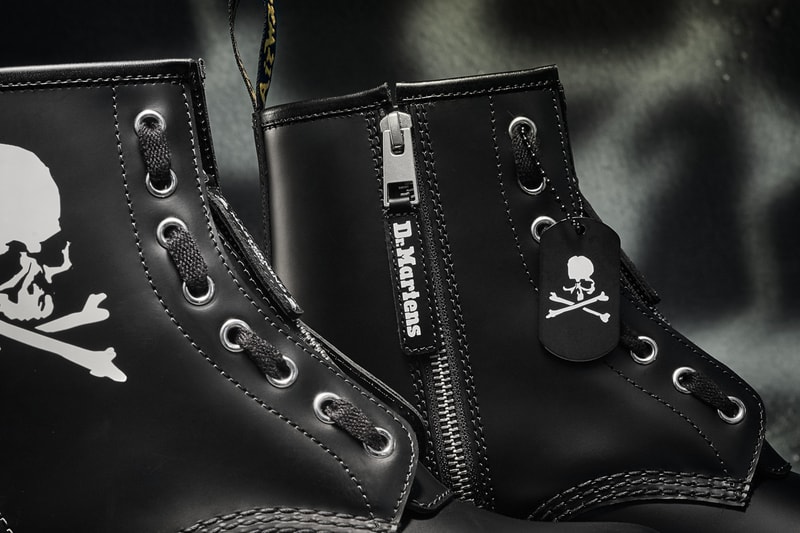 mastermind world dr martens 1460 remastered boots collaboration punk skull 60th anniversary release