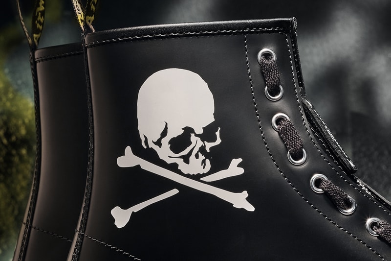 mastermind world dr martens 1460 remastered boots collaboration punk skull 60th anniversary release