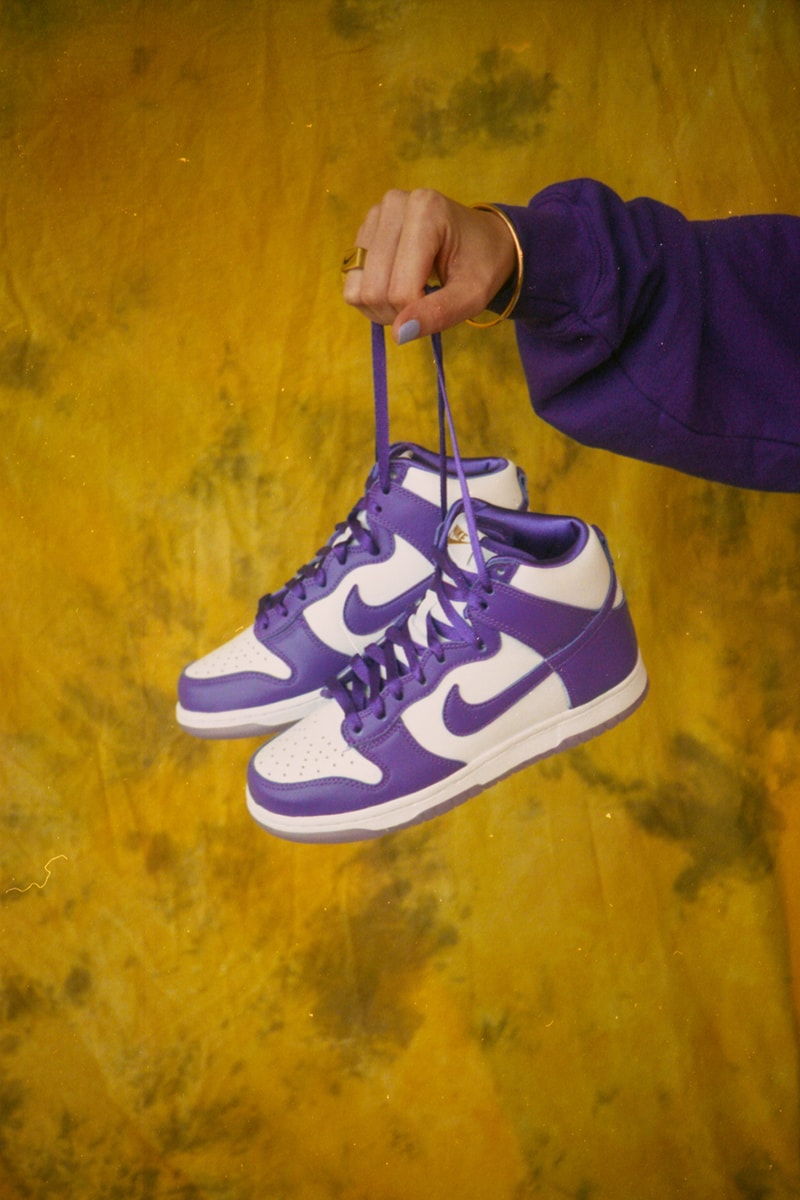 naked copenhagen university editorial nike dunk high sp varsity purple malala fund education fund