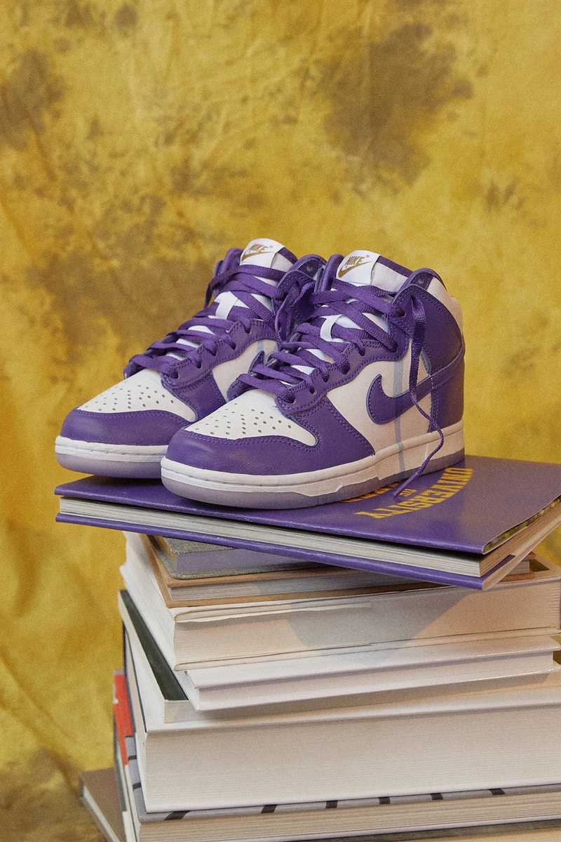 naked copenhagen university editorial nike dunk high sp varsity purple malala fund education fund