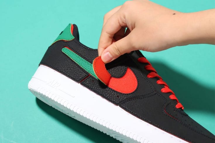 Nike Unveils Customizable Air Force 1/1 in New "Black/Chile Red/Pine Green" Colorway