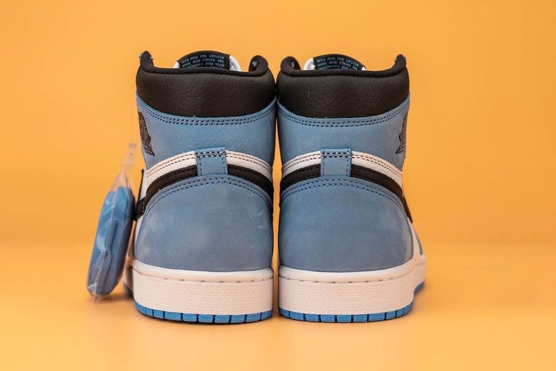 nike air jordan 1 sneakers university blue white black colorway sneakerhead shoes footwear