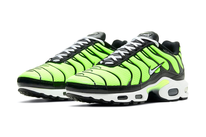 nike air max plus volt neon yellow sneakers black release date price info