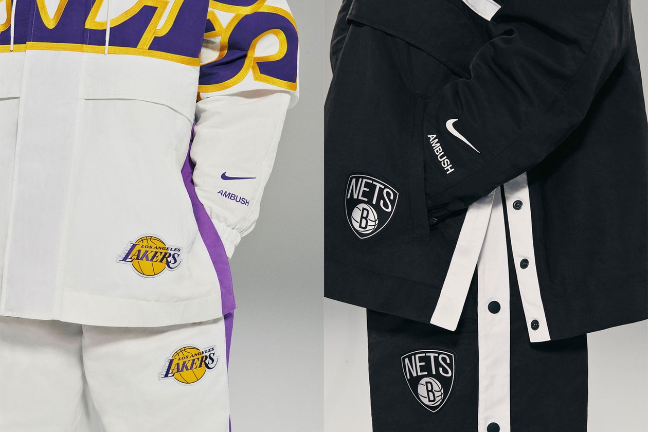 ambush nike nba yoon ahn dunk high collaboration los angeles lakers brooklyn nets jerseys jackets interview 