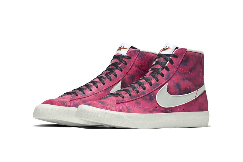 Nike Blazer Nike by You Tie-Dye Customization Sneaker Colorful Mid High Low